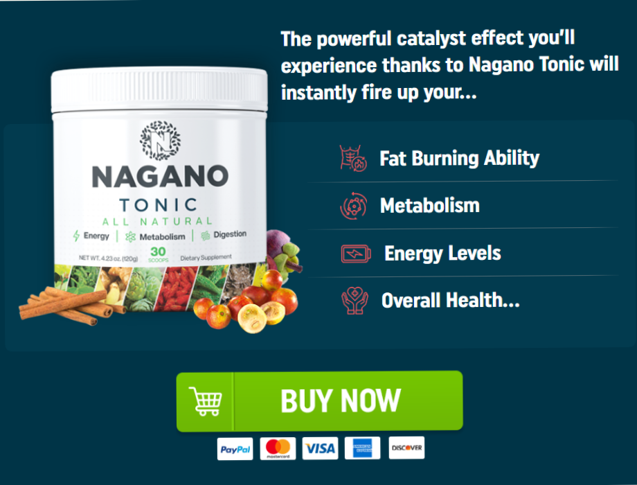 Image informing about the powerful catalytic effect of Nagano Tonic: fat burning capacity, metabolism, energy levels, general health. You can click on the image to buy Nagano Tonic.