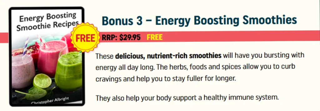 Nagano Tonic Bonus 3 - Energy Boosting Smoothies